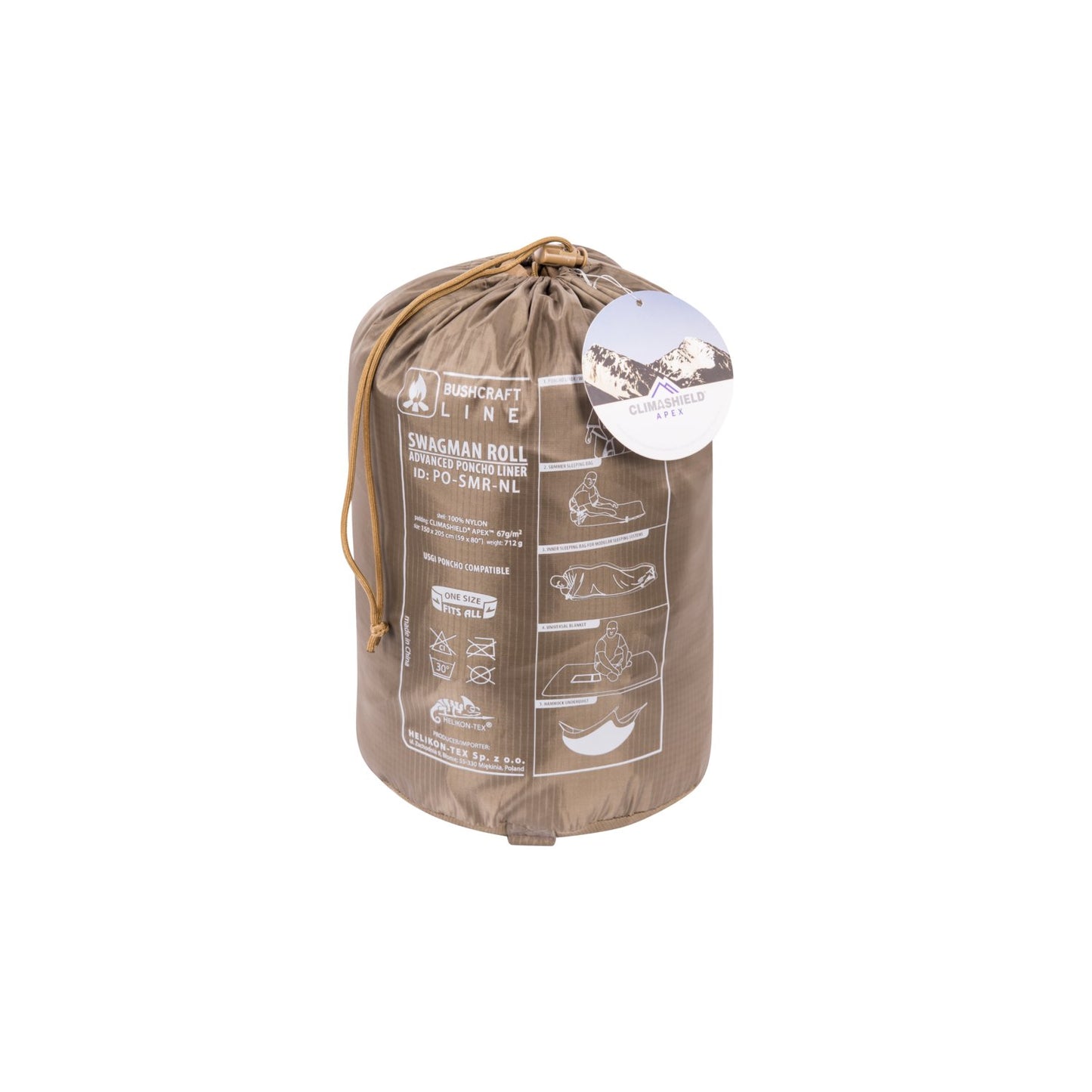 Helikon-Tex SWAGMAN ROLL – Multi-Purpose Poncho Liner, Woobie & Sleeping Bag