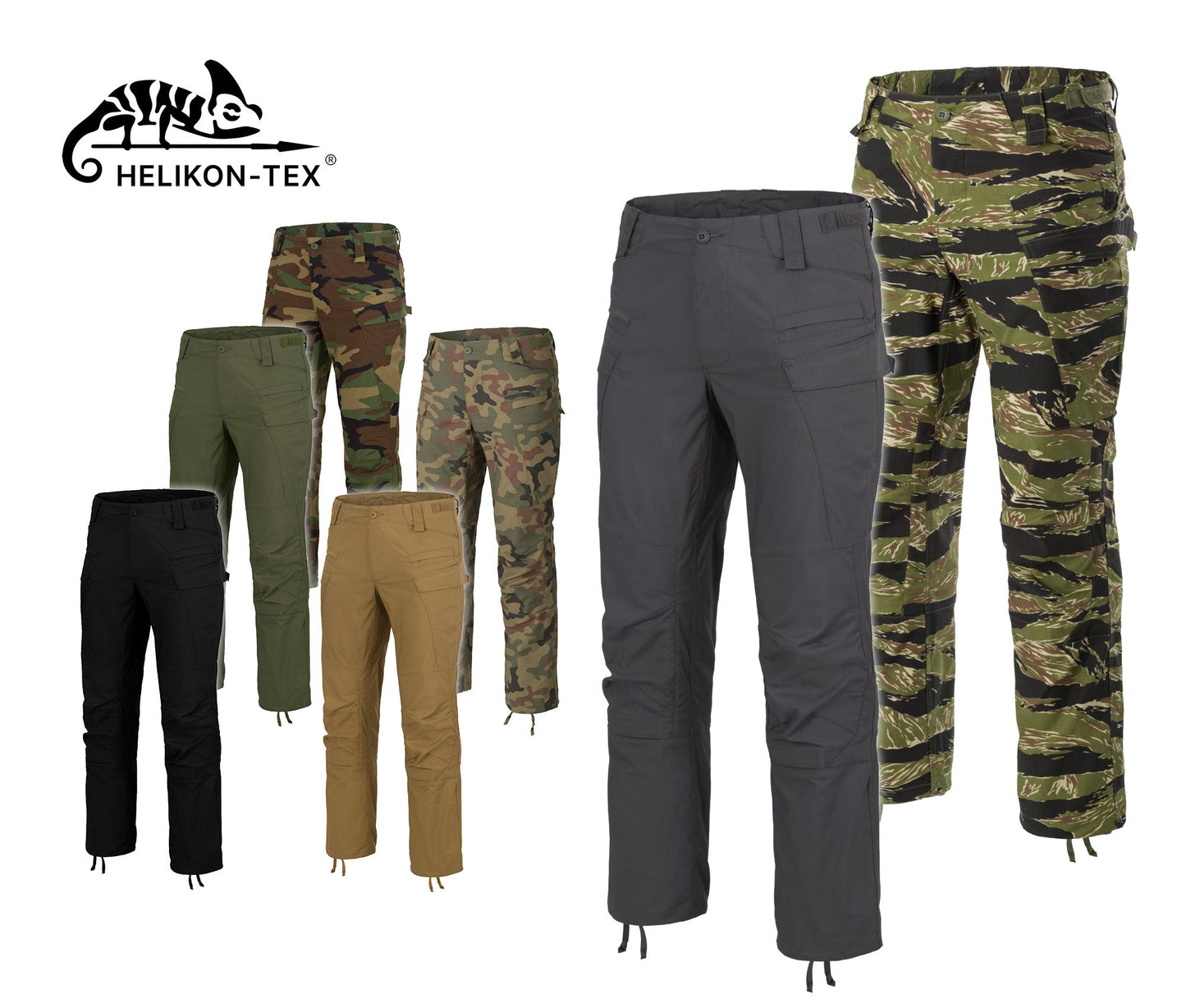 SFU NEXT PANTS MK2® - Combat Tactical Cargo Camo POLYCOTTON STRETCH RIPSTOP - LENGTH LONG