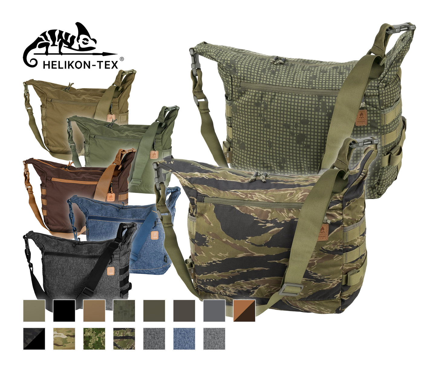 Helikon-Tex BUSHCRAFT SATCHEL – Compact EDC Shoulder Bag for Outdoor & Survival