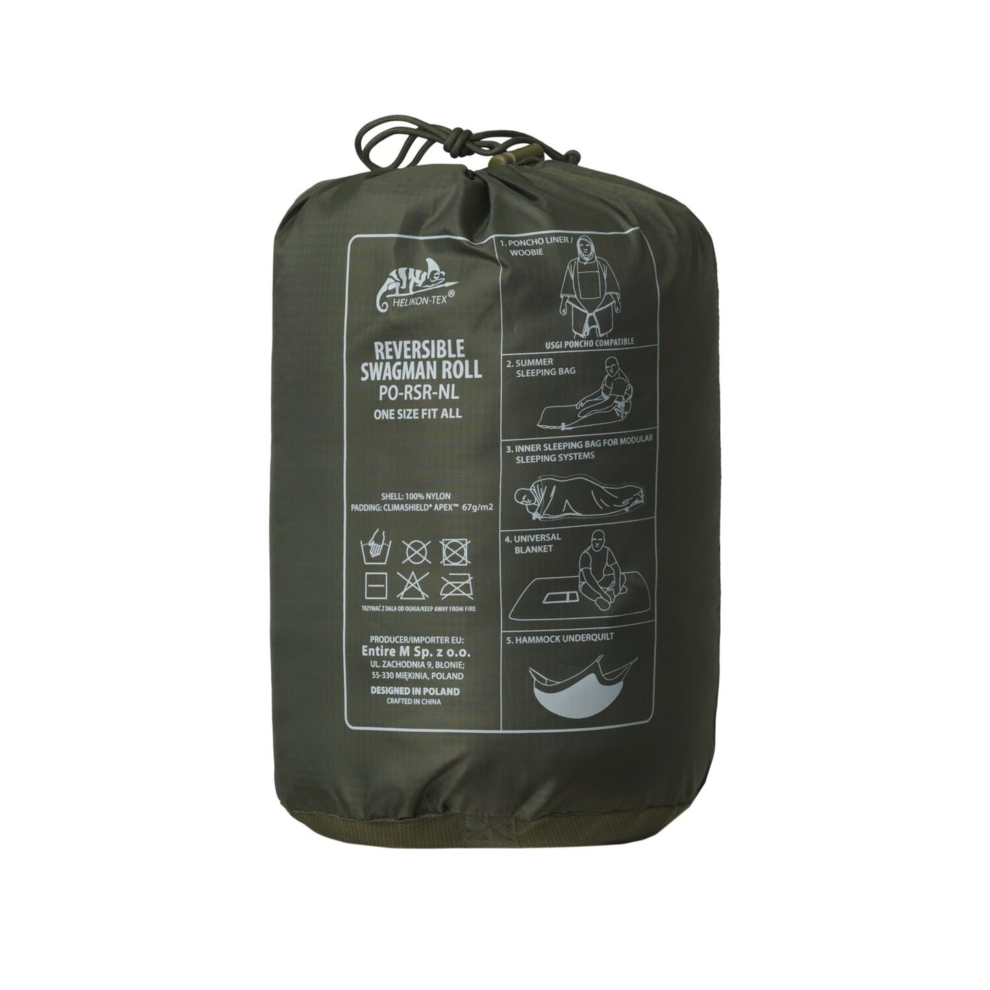 Helikon-Tex REVERSIBLE SWAGMAN ROLL – Poncho Liner, Sleeping Bag & Survival Blanket