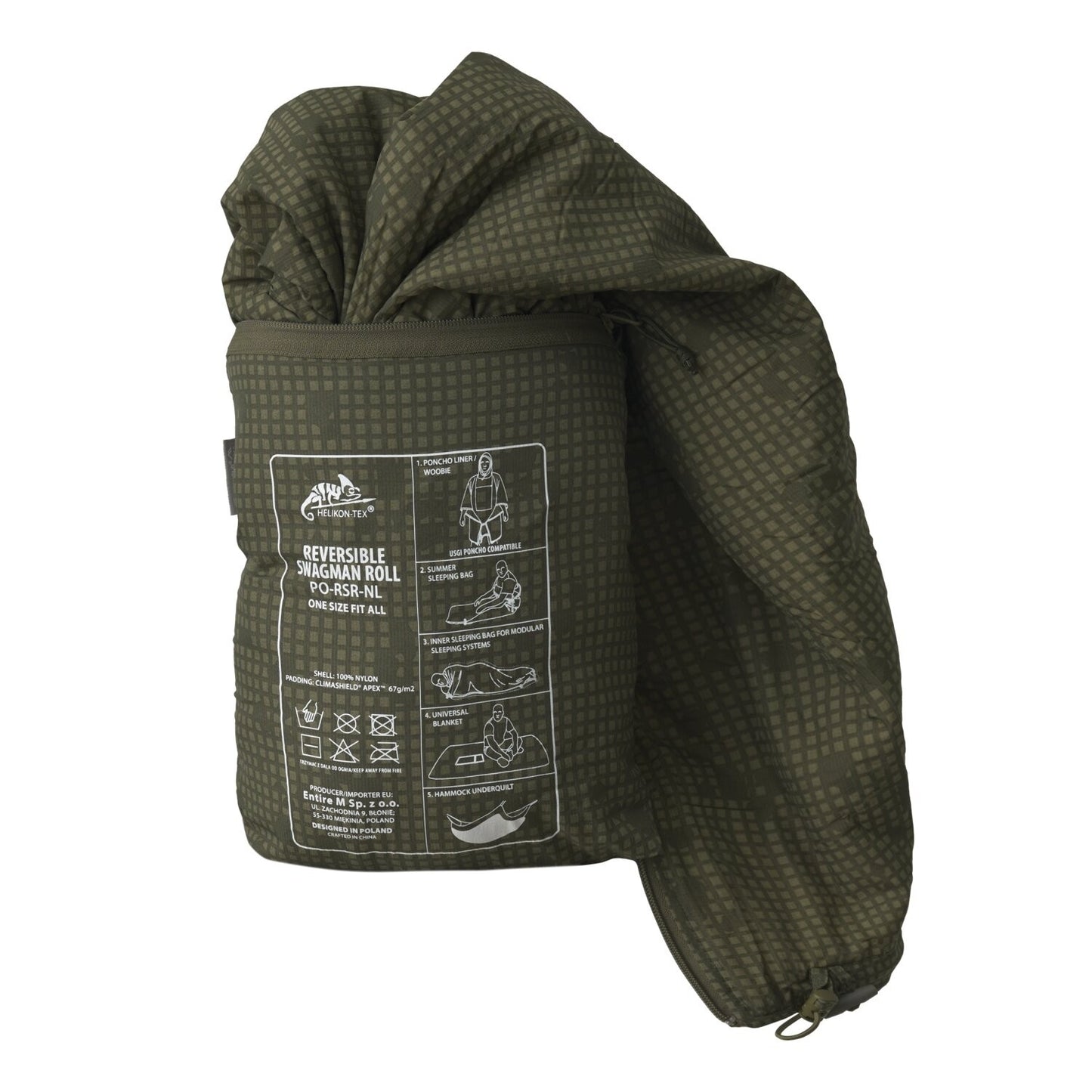 Helikon-Tex REVERSIBLE SWAGMAN ROLL – Poncho Liner, Sleeping Bag & Survival Blanket