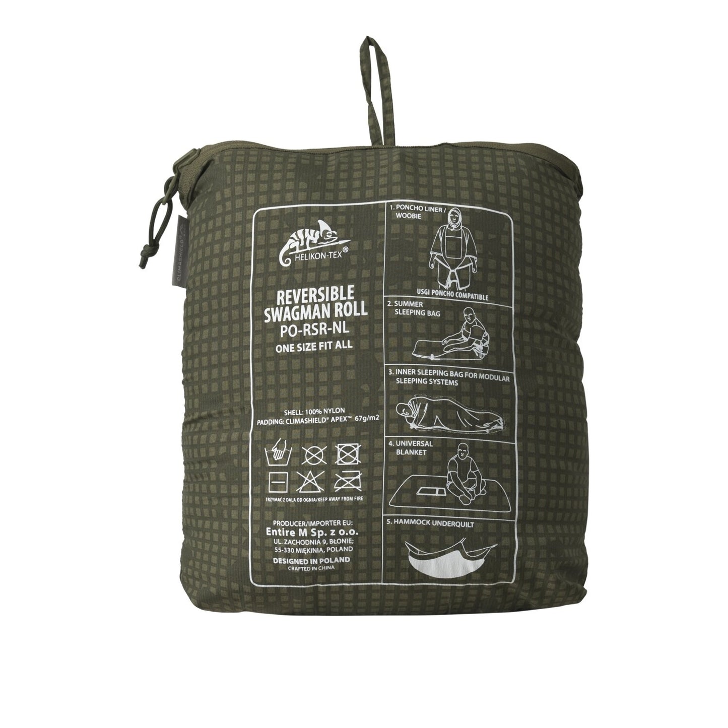 Helikon-Tex REVERSIBLE SWAGMAN ROLL – Poncho Liner, Sleeping Bag & Survival Blanket