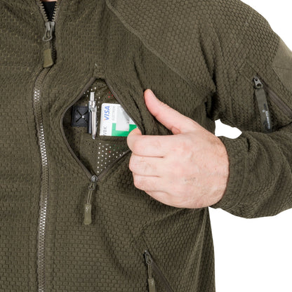 ALPHA TACTICAL JACKET - GRID FLEECE