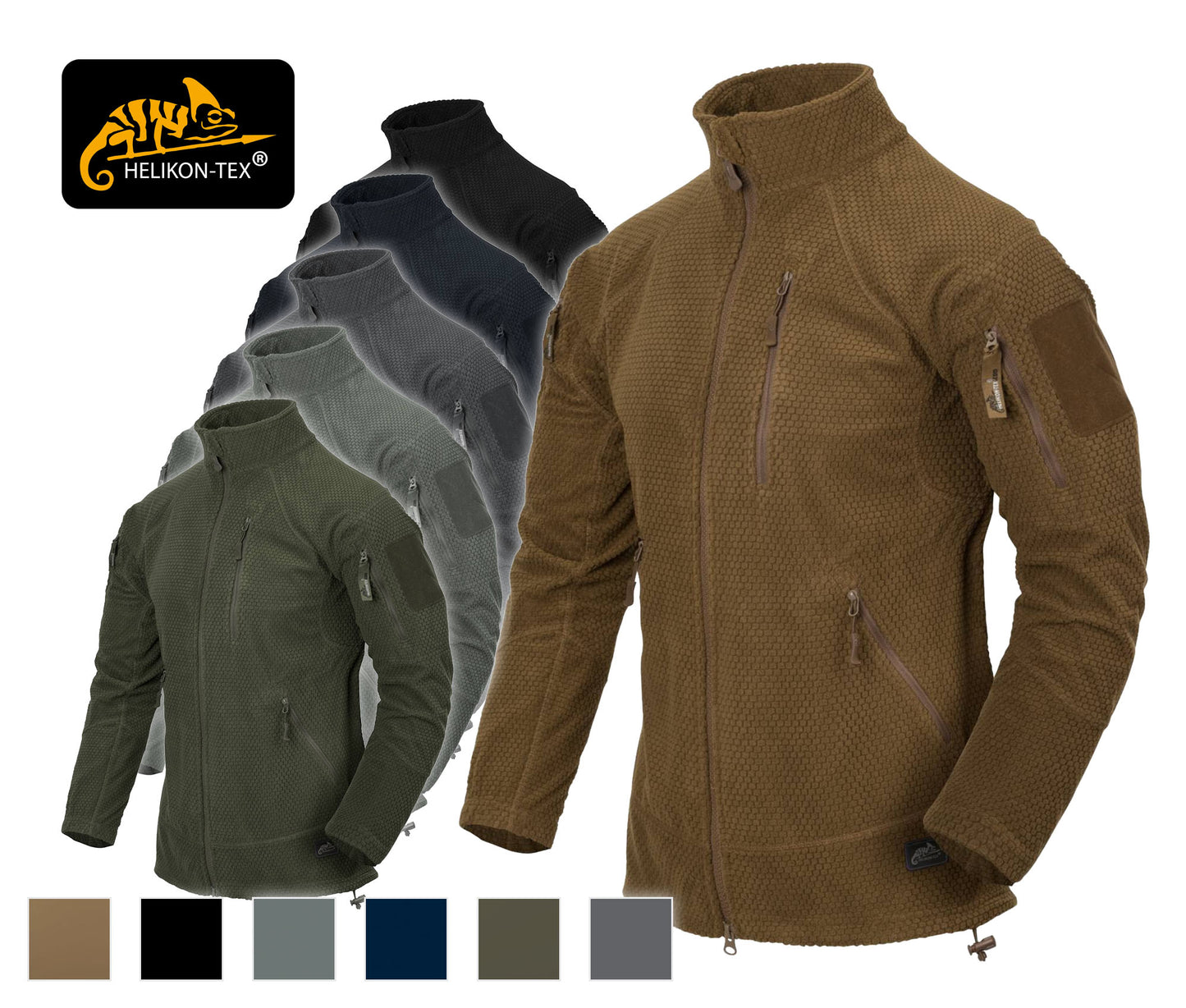 ALPHA TACTICAL JACKET - GRID FLEECE