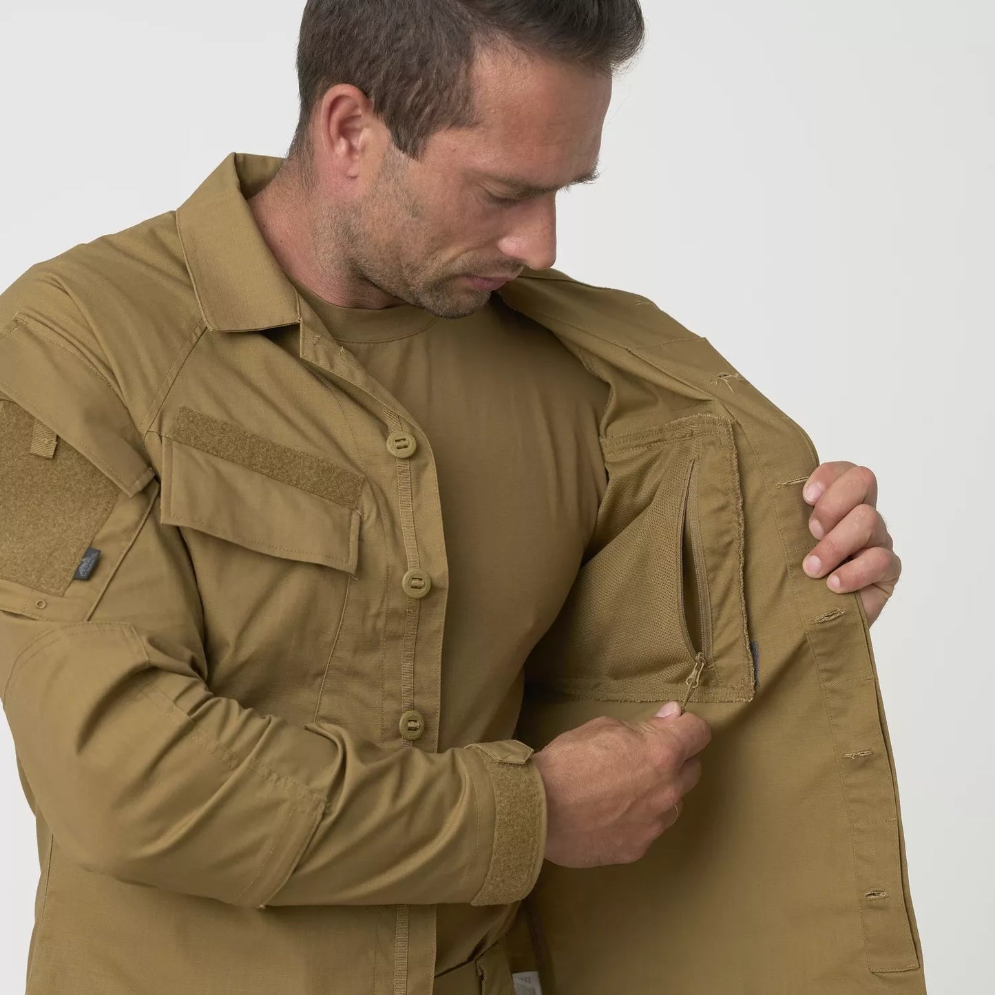 Helikon-Tex RAID Shirt – Tactical Military Camo Long Sleeve Ripstop Top