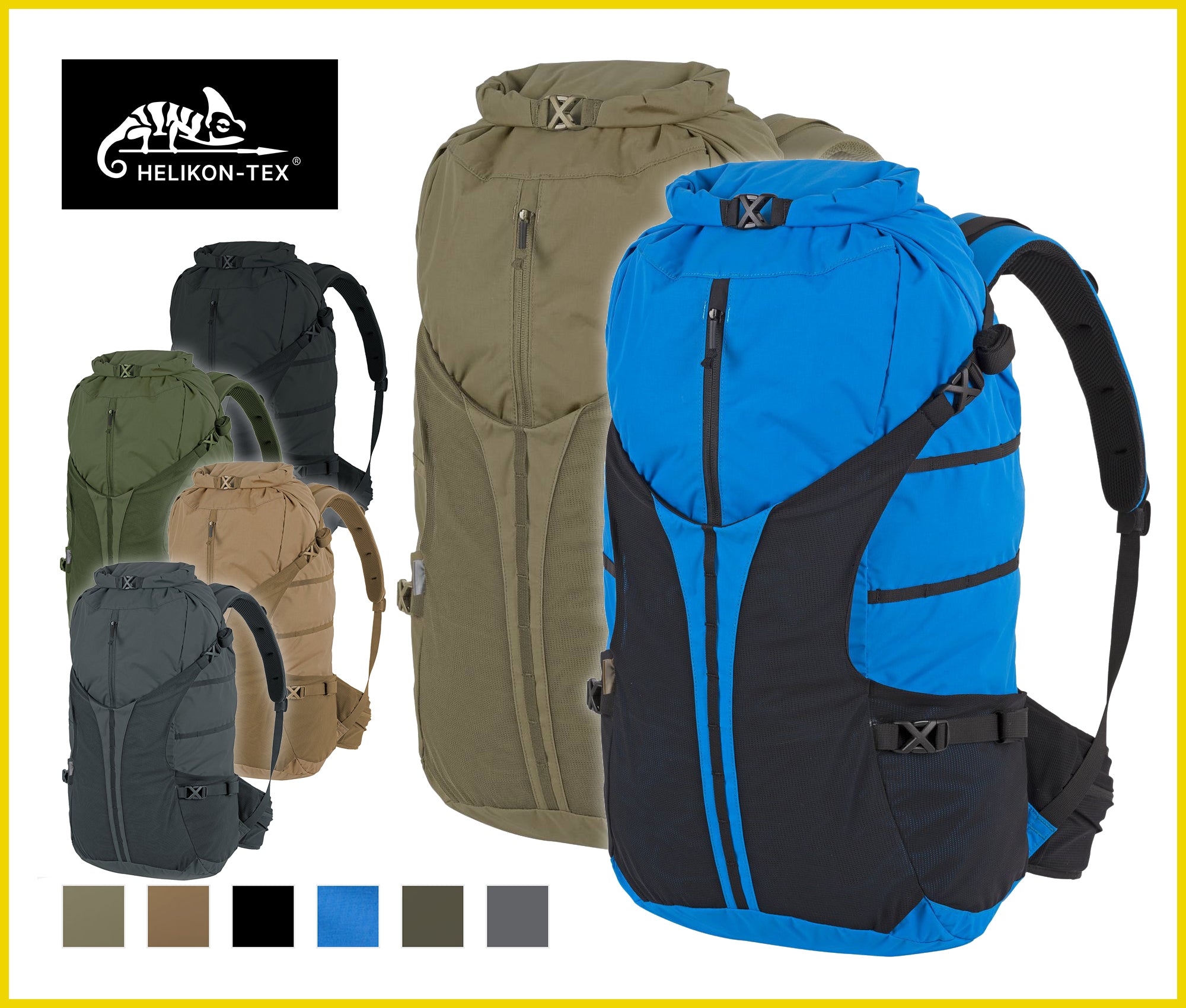 Helikon-tex SUMMIT BACKPACK® Tactical EDC Lightweight Hiking Rolltop O ...