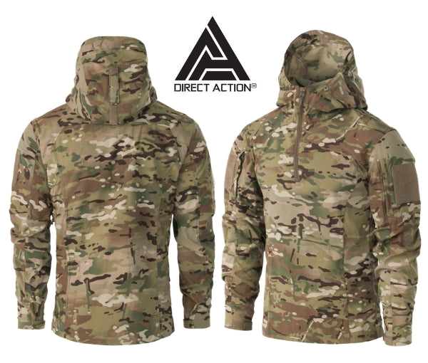 Direct Action VANGUARD SOFTSHELL COMBAT SHIRT Military Camo Uniform Tactical Hoodie MULTICAM