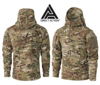 Direct Action VANGUARD SOFTSHELL COMBAT SHIRT Military Camo Uniform Tactical Hoodie MULTICAM