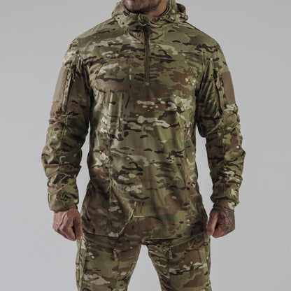 Direct Action VANGUARD SOFTSHELL COMBAT SHIRT Military Camo Uniform Tactical Hoodie MULTICAM