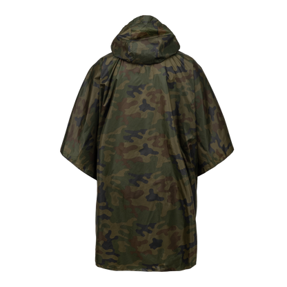 Helikon-Tex LIGHTWEIGHT PONCHO Lite – Polyester Military Rain Poncho for Outdoor & Survival