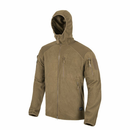 ALPHA HOODIE JACKET - GRID FLEECE