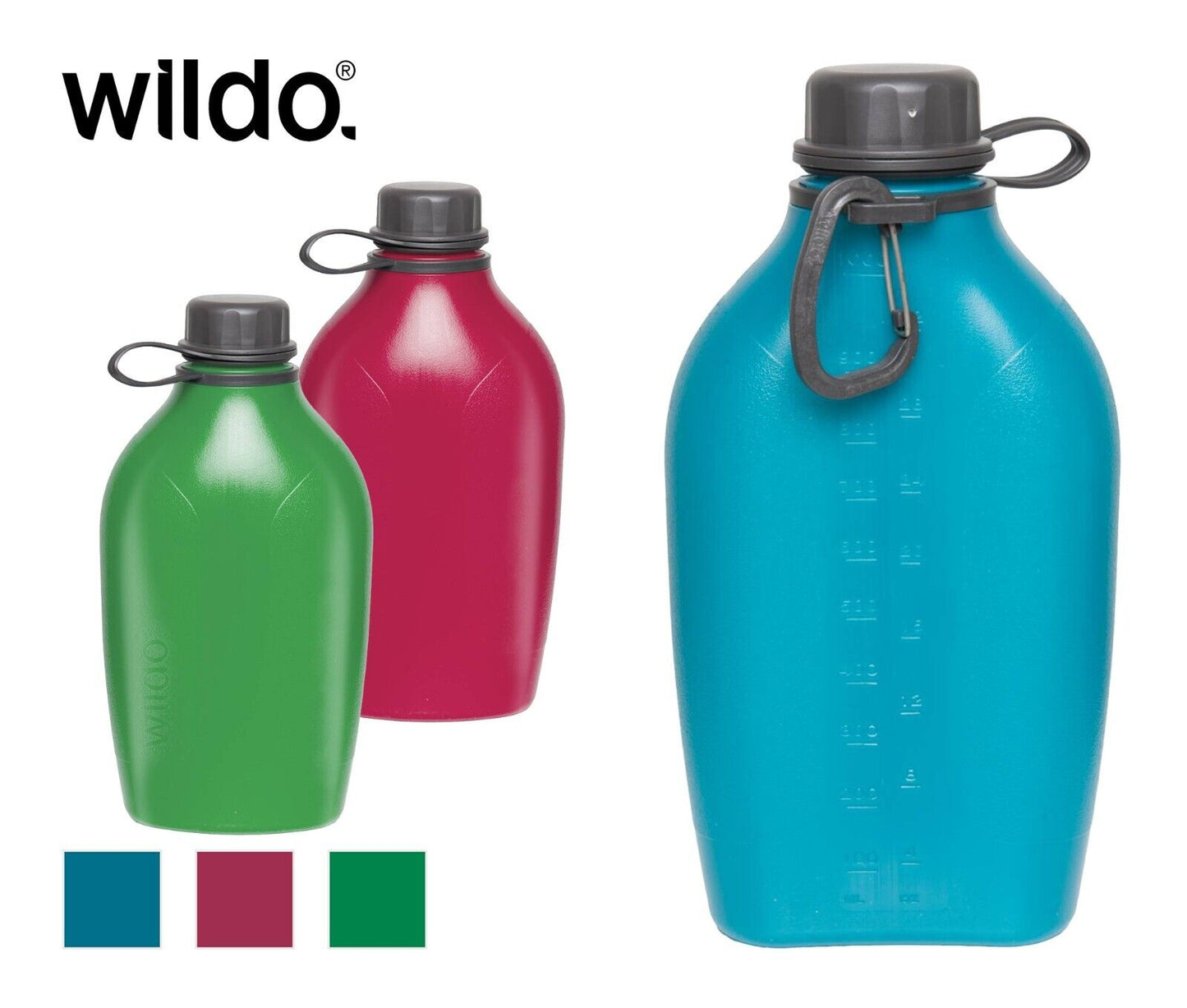 WILDO® EXPLORER GREEN BOTTLE (1 LITR)