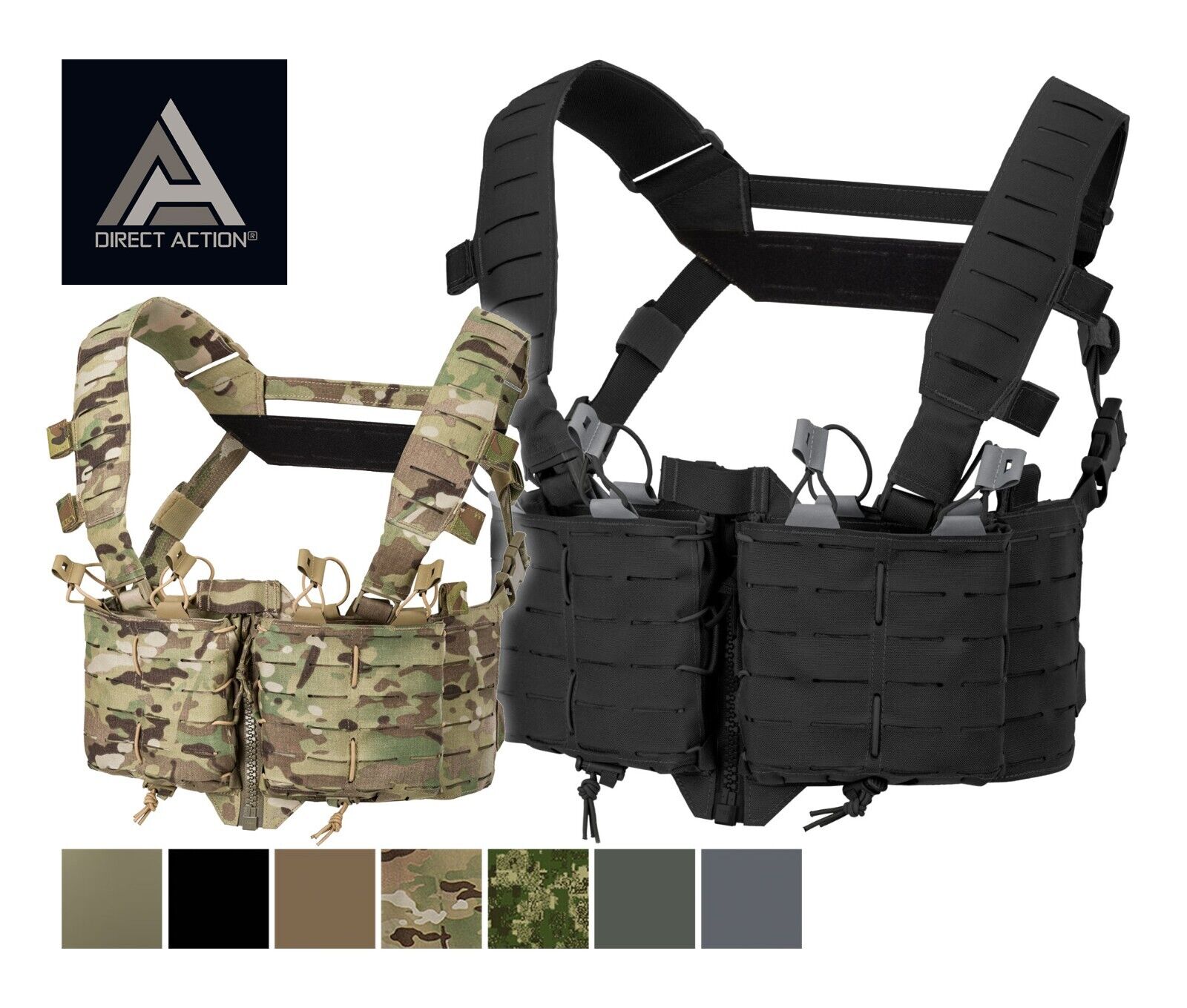 Direct Action TEMPEST CHEST RIG Tactical Cordura MOLLE Vest ZIP ...