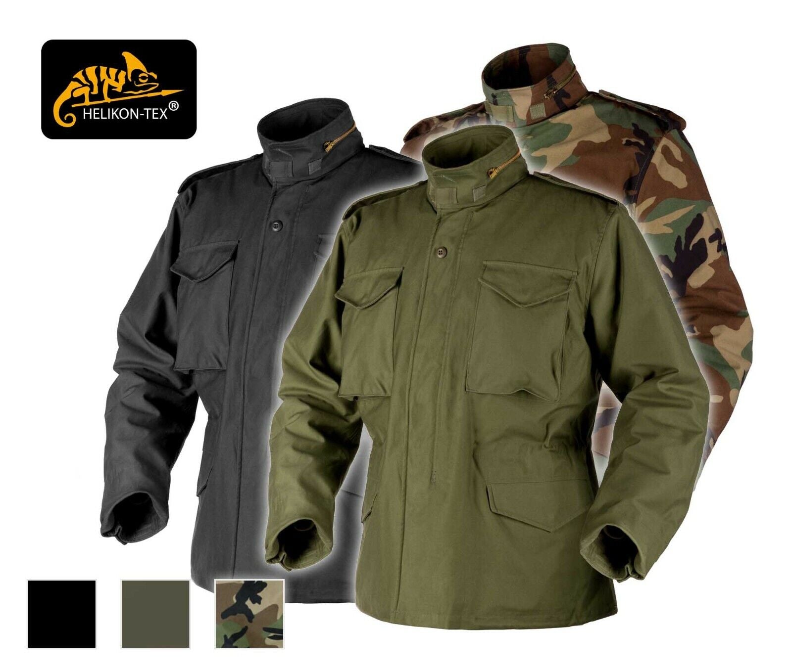 Helikon Maglietta US Woodland - Manica Corta, Taglia S