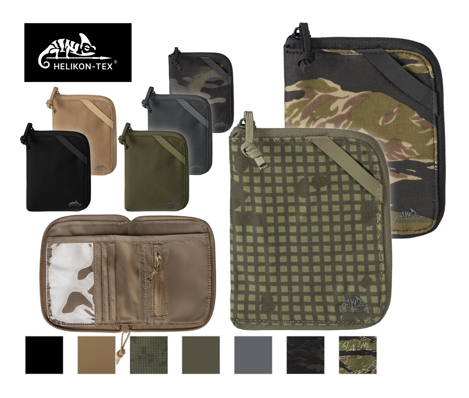 Codura Wallet Helikon-tex EDC LARGE WALLET® - CORDURA® Zipper Camo Tactical ...