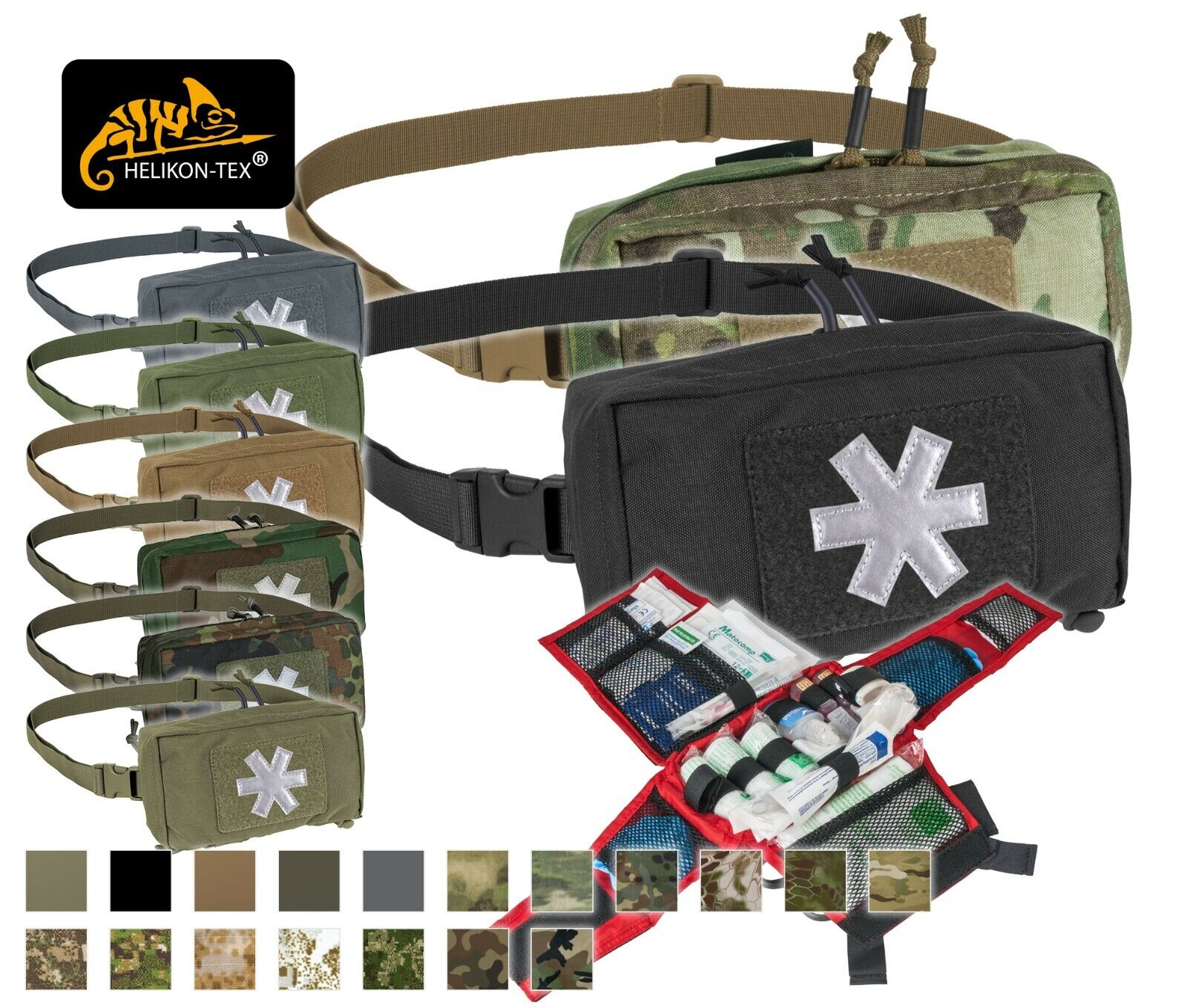 Helikon-tex MODULAR INDIVIDUAL MED KIT POUCH® - CORDURA® Tactical Med ...