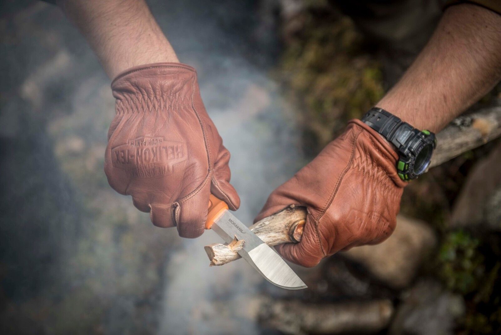 handschuhe bushcraft Helikon Lumber Gloves U.S. Brown size XL