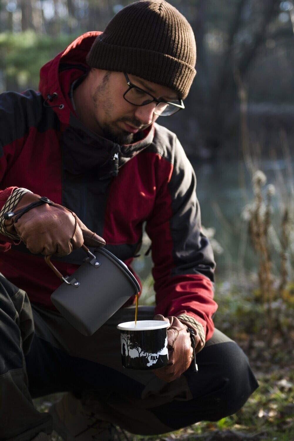 camping french press Helikon-tex CAMP FRENCH PRESS COFFEE MUG Bushcraft Camping – Woodland Tactical Shop